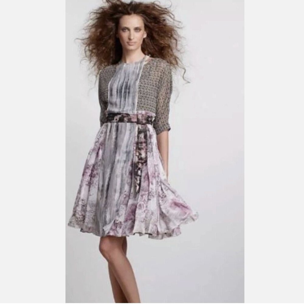 Anthropologie Byron Lars Beguile Sculptural Pinafore Dress Rare 2 excellent Art